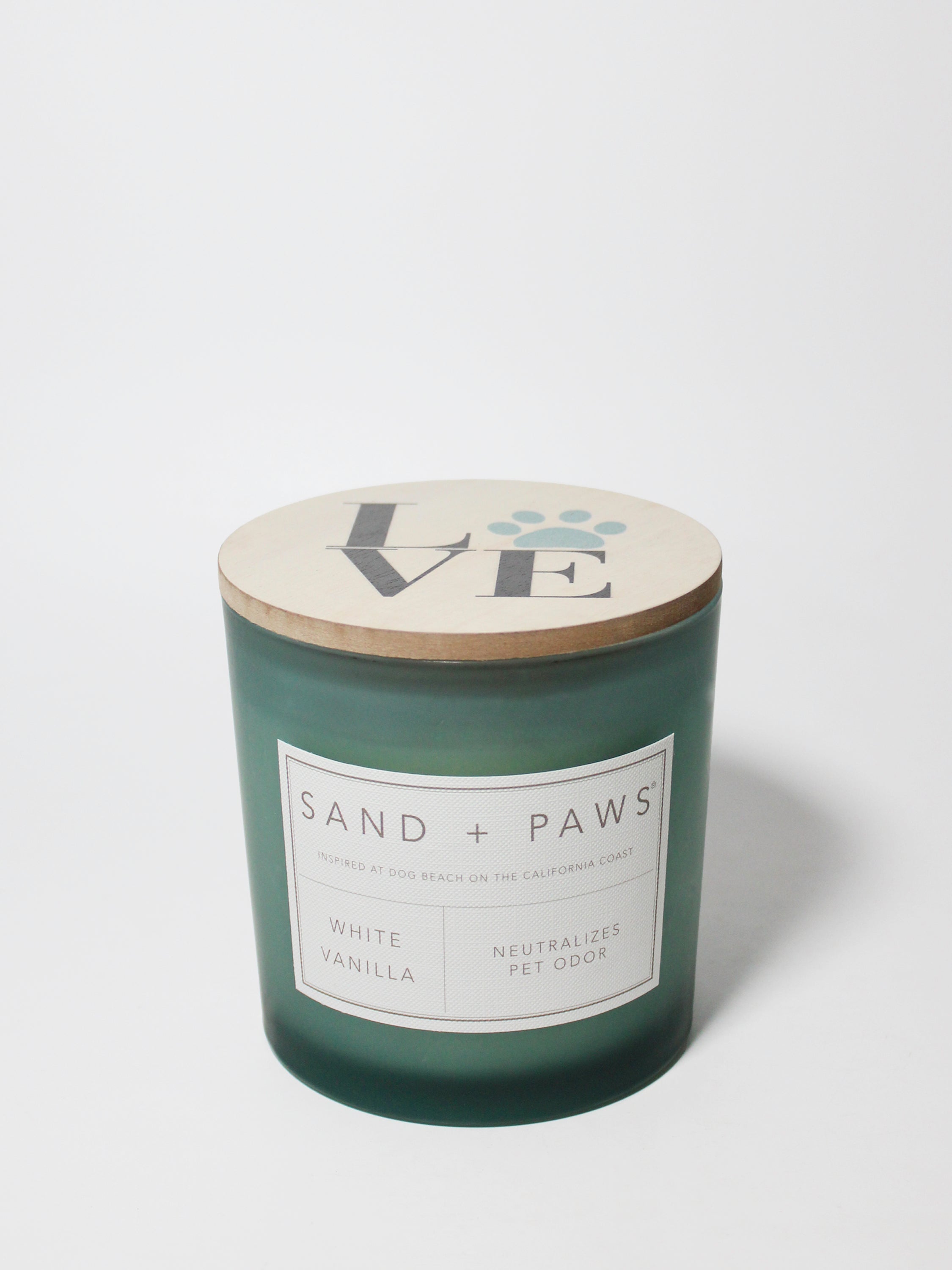 Sand + Paws White Vanilla 21 oz scented candle