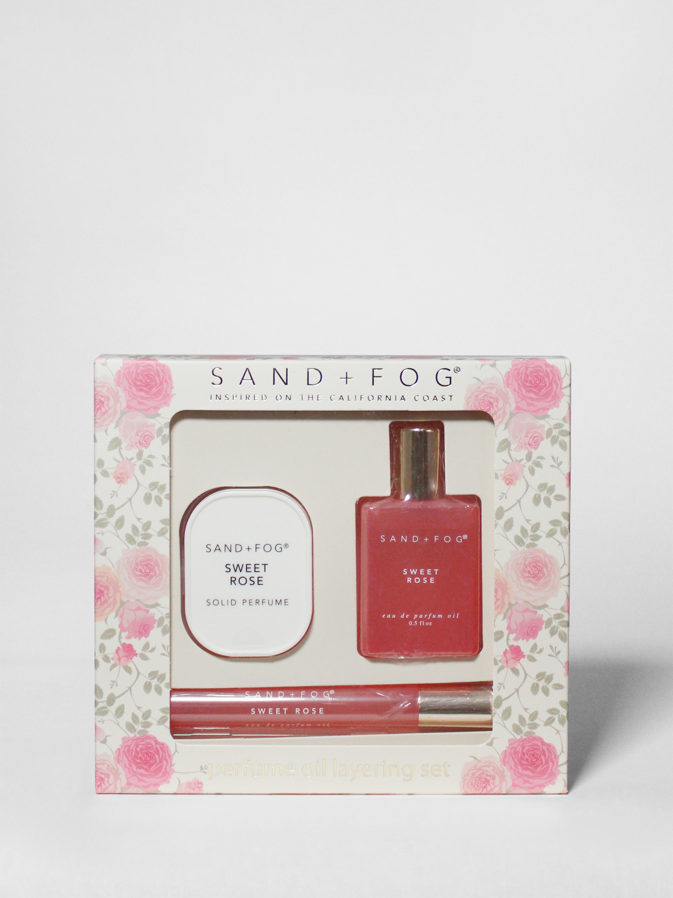 Perfume Oil Rollerballs and Solid Perfume Set - Sweet Rose
