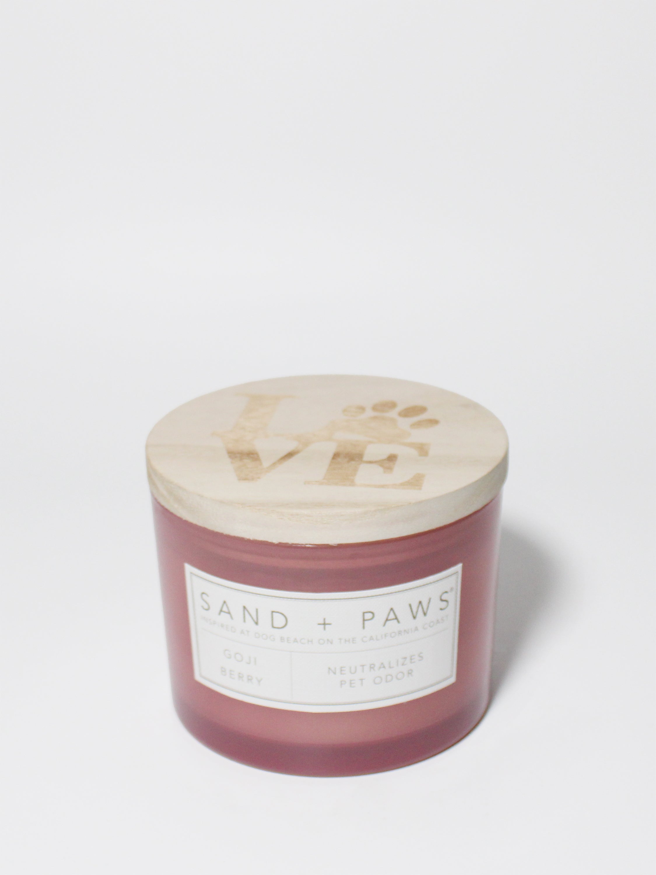Sand + Paws Goji Berry 12 oz scented candle