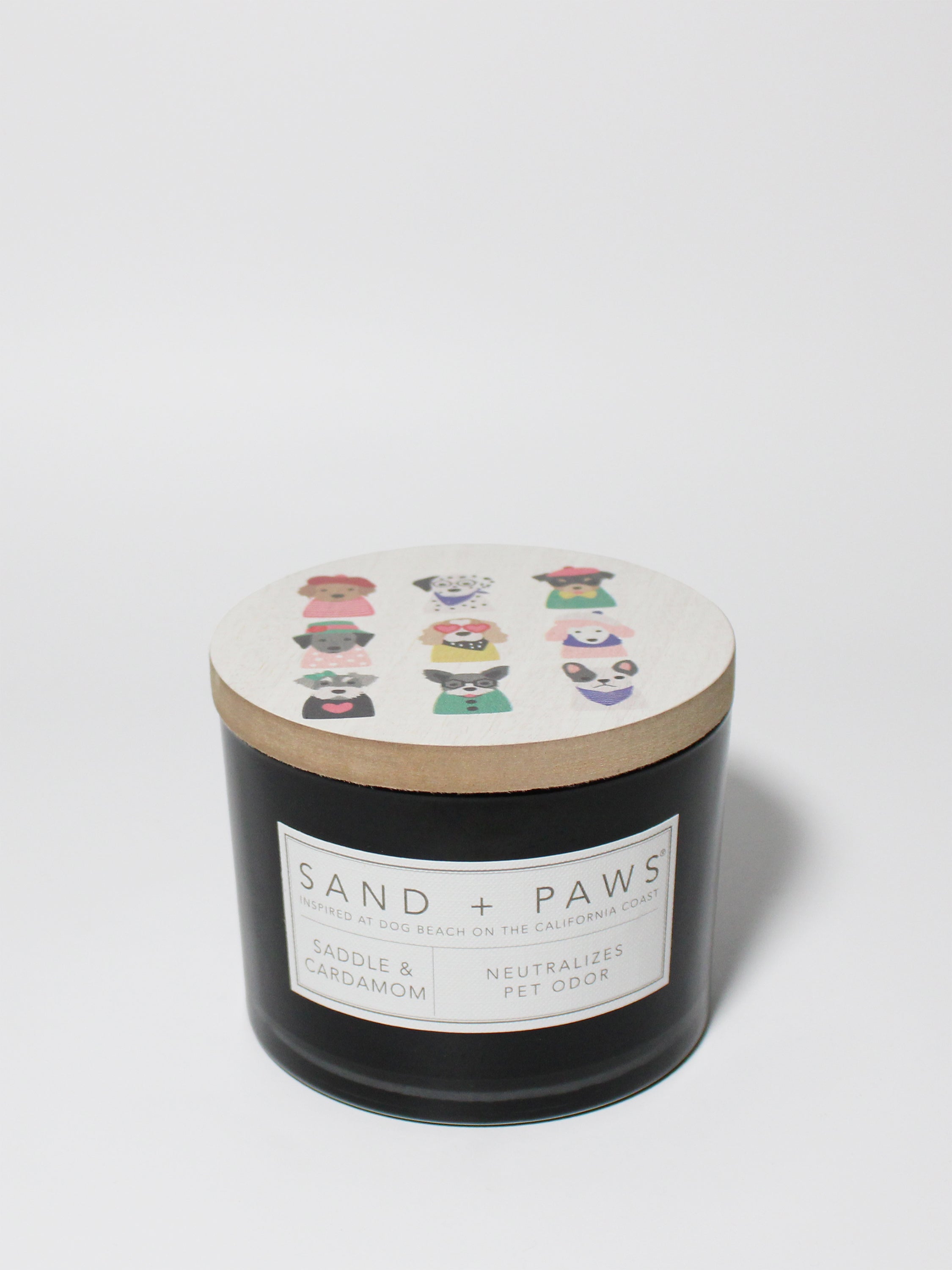 Sand + Paws Saddle & Cardamom 12 oz scented candle