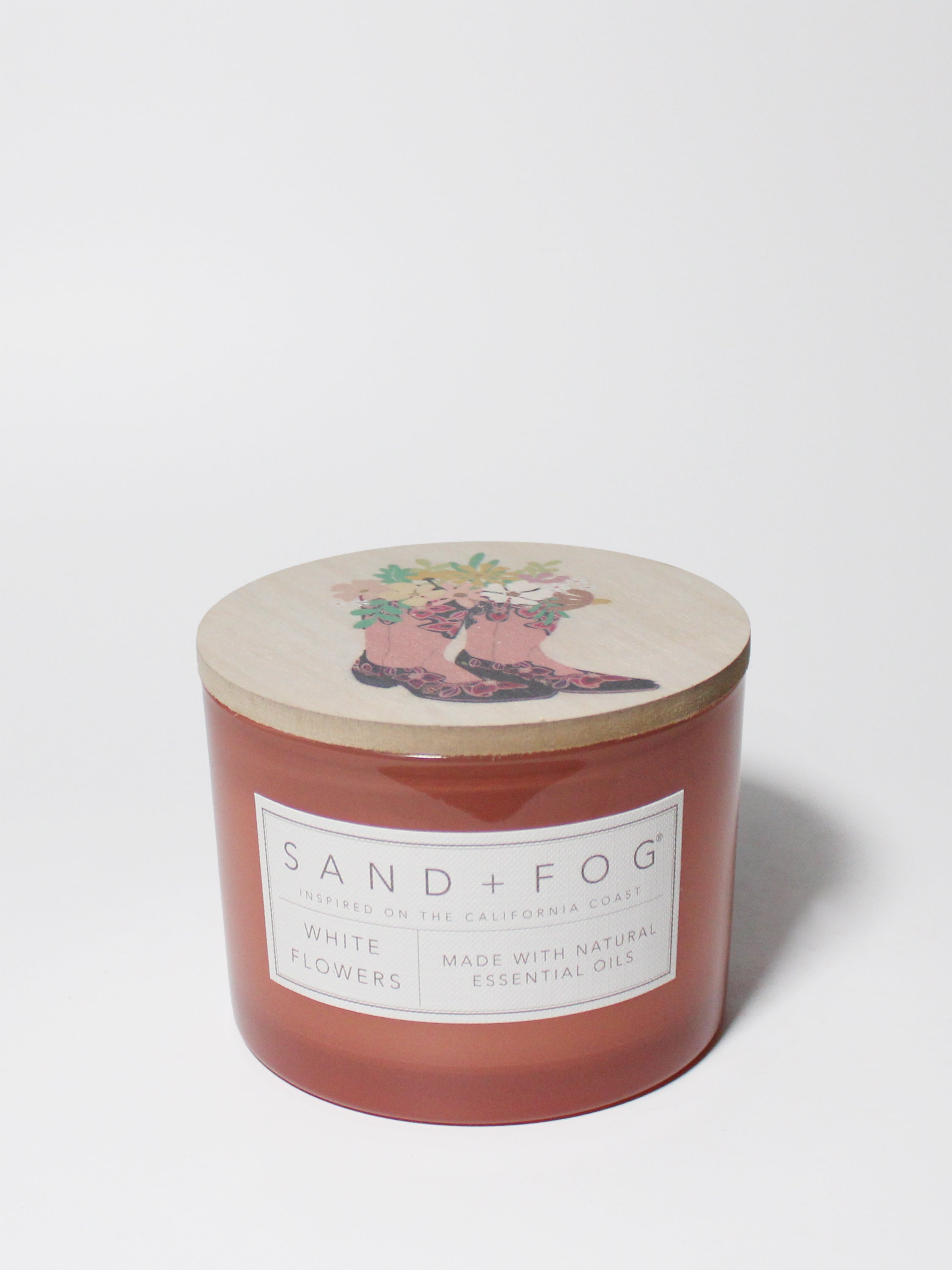 White Flowers 12 oz scented candle