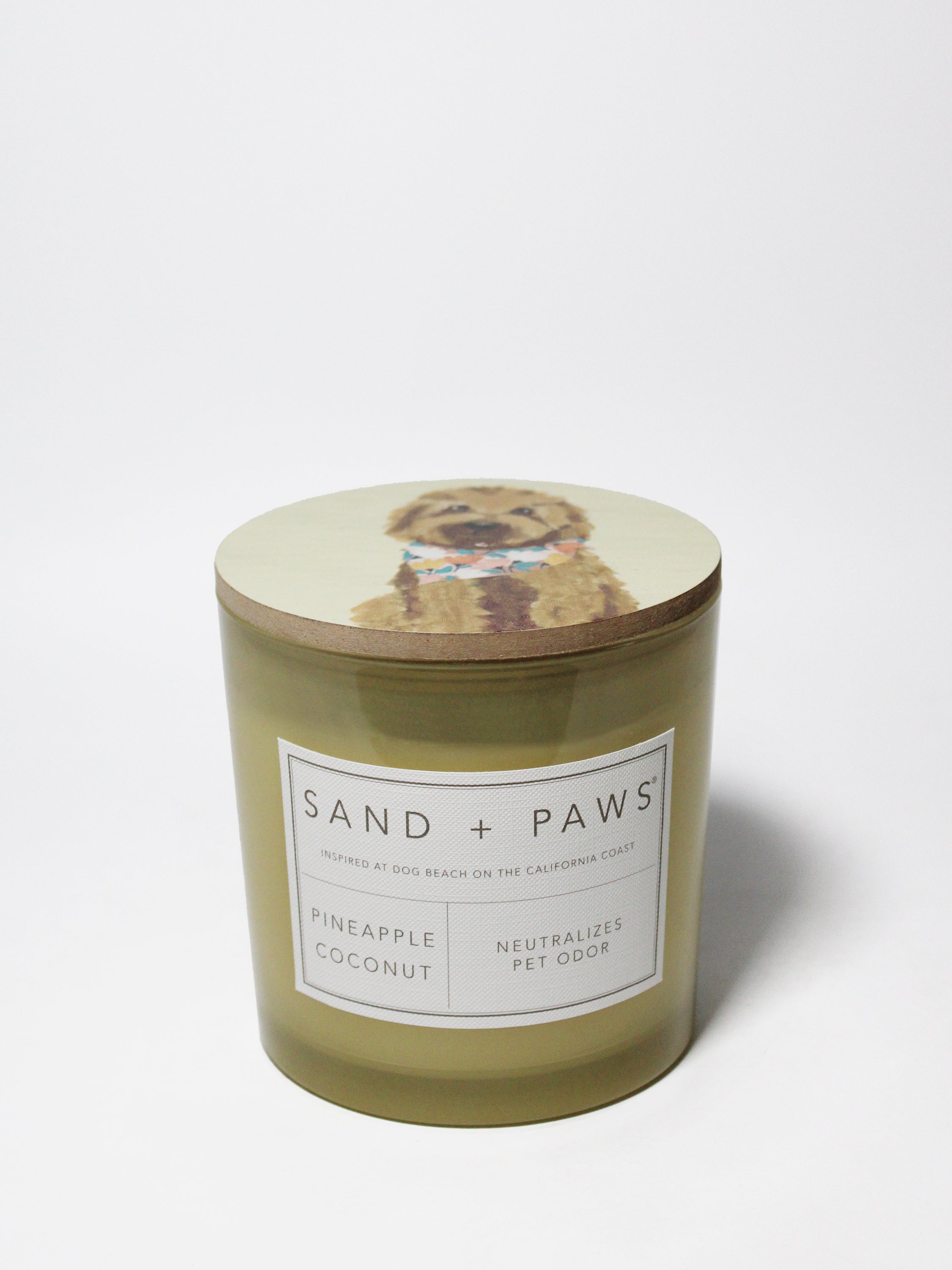 Sand + Paws Pineapple Coconut 21 oz scented candle